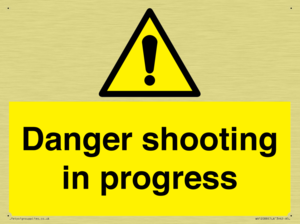 Danger shooting in progress